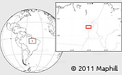 Blank Location Map of the area around 6° 7' 16" S, 49° 13' 30" W
