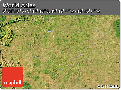 Satellite Map of the Area around 6° 7' 16" S, 49° 13' 30" W