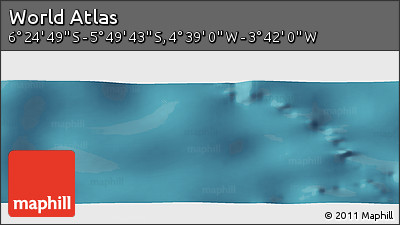 Satellite Panoramic Map of the Area around 6° 7' 16" S, 4° 10' 30" W