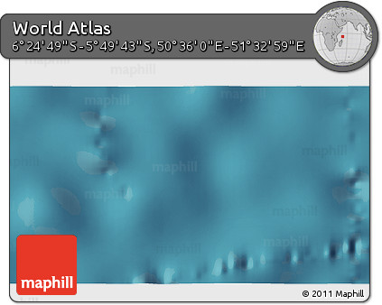 Satellite 3D Map of the Area around 6° 7' 16" S, 51° 4' 30" E