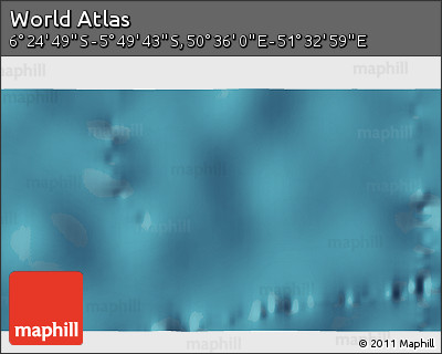 Satellite 3D Map of the Area around 6° 7' 16" S, 51° 4' 30" E