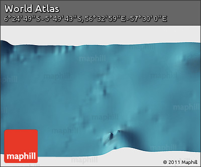 Satellite 3D Map of the Area around 6° 7' 16" S, 57° 1' 29" E