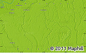 Physical Map of the area around 6° 7' 16" S, 61° 7' 30" W