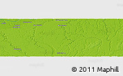 Physical Panoramic Map of the area around 6° 7' 16" S, 61° 7' 30" W