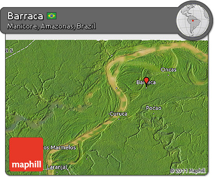 Satellite 3D Map of Barraca