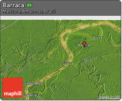 Satellite 3D Map of Barraca