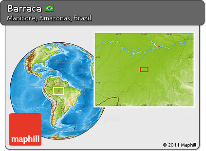 Physical Location Map of Barraca