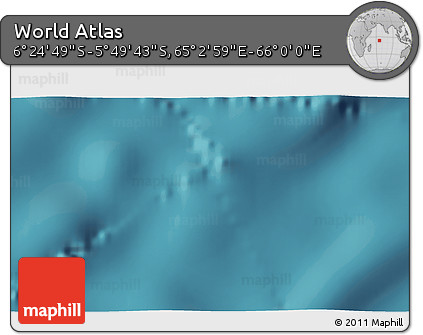 Satellite 3D Map of the Area around 6° 7' 16" S, 65° 31' 30" E