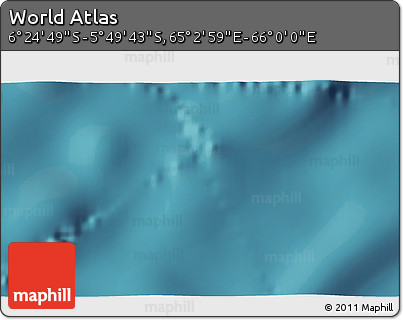 Satellite 3D Map of the Area around 6° 7' 16" S, 65° 31' 30" E