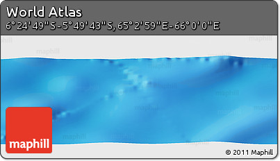 Physical Panoramic Map of the Area around 6° 7' 16" S, 65° 31' 30" E