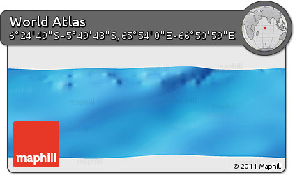 Physical Panoramic Map of the Area around 6° 7' 16" S, 66° 22' 30" E