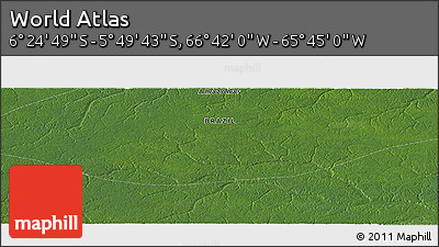 Satellite Panoramic Map of the Area around 6° 7' 16" S, 66° 13' 29" W