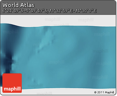 Satellite 3D Map of the Area around 6° 7' 16" S, 74° 1' 30" E