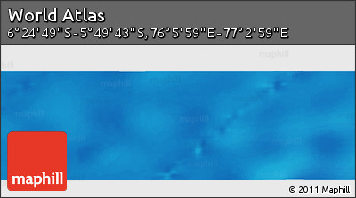 Physical Panoramic Map of the Area around 6° 7' 16" S, 76° 34' 29" E