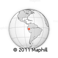 Outline Map of the Area around 6° 7' 16" S, 76° 25' 30" W, rectangular outline