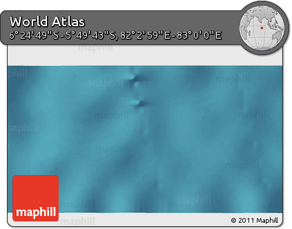 Satellite 3D Map of the Area around 6° 7' 16" S, 82° 31' 30" E