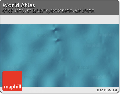 Satellite 3D Map of the Area around 6° 7' 16" S, 82° 31' 30" E