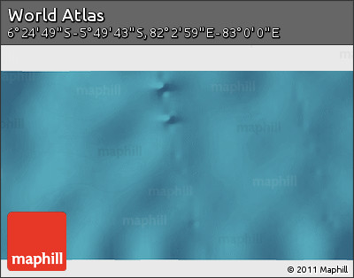 Satellite 3D Map of the Area around 6° 7' 16" S, 82° 31' 30" E