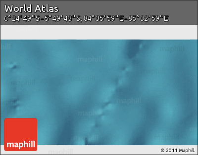 Satellite 3D Map of the Area around 6° 7' 16" S, 85° 4' 29" E