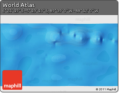 Political 3D Map of the Area around 6° 7' 16" S, 89° 10' 30" W
