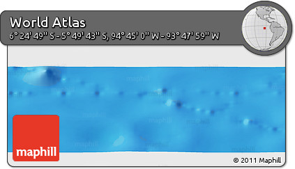 Physical Panoramic Map of the Area around 6° 7' 16" S, 94° 16' 30" W
