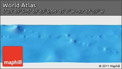 Physical Panoramic Map of the Area around 6° 7' 16" S, 94° 16' 30" W