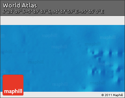 Physical 3D Map of the Area around 6° 7' 16" S, 95° 16' 30" E