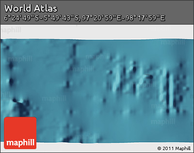 Satellite 3D Map of the Area around 6° 7' 16" S, 97° 49' 29" E