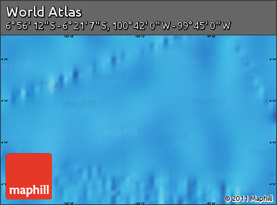 Physical Map of the Area around 6° 38' 39" S, 100° 13' 29" W