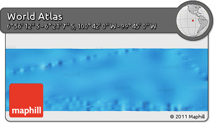Physical Panoramic Map of the Area around 6° 38' 39" S, 100° 13' 29" W