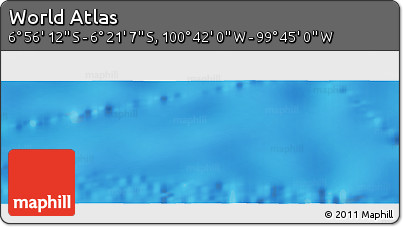 Physical Panoramic Map of the Area around 6° 38' 39" S, 100° 13' 29" W