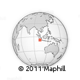 Outline Map of the Area around 6° 38' 39" S, 102° 55' 30" E, rectangular outline