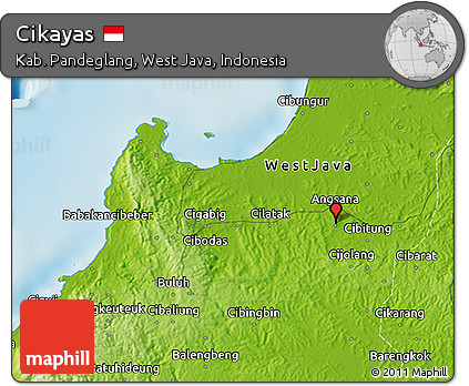 Physical 3D Map of Cikayas