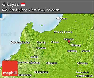 Physical 3D Map of Cikayas