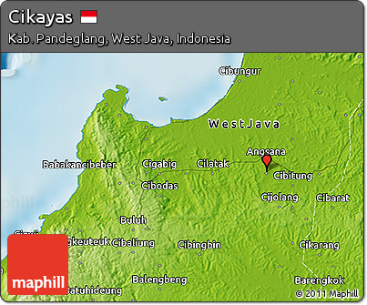 Physical 3D Map of Cikayas