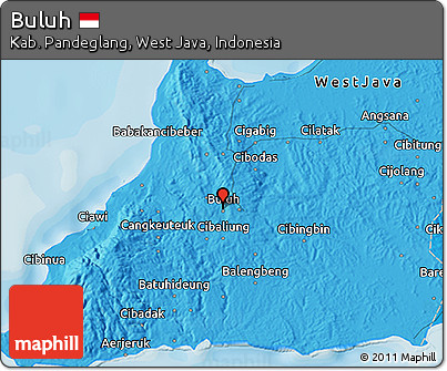Political 3D Map of Buluh