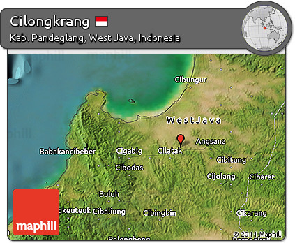 Satellite 3D Map of Cilongkrang