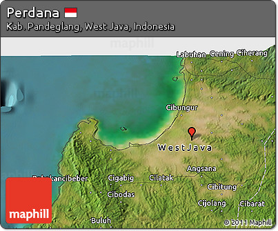Satellite 3D Map of Perdana