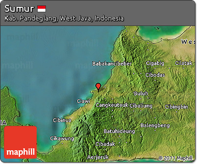 Satellite 3D Map of Sumur