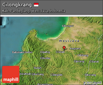 Satellite 3D Map of Cilongkrang