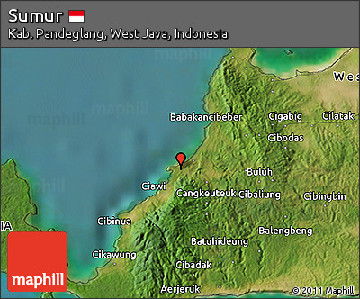 Satellite 3D Map of Sumur