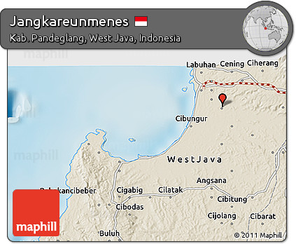 Shaded Relief 3D Map of Jangkareunmenes