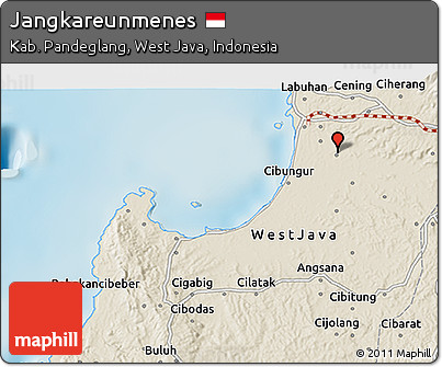 Shaded Relief 3D Map of Jangkareunmenes