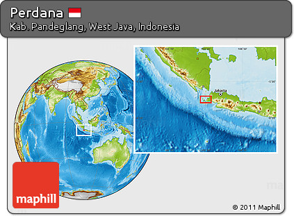 Physical Location Map of Perdana