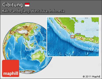 Physical Location Map of Cibitung