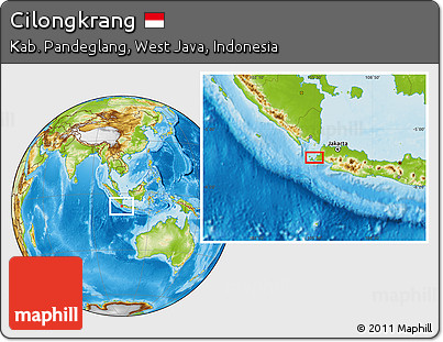 Physical Location Map of Cilongkrang