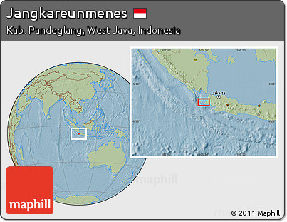 Savanna Style Location Map of Jangkareunmenes, hill shading