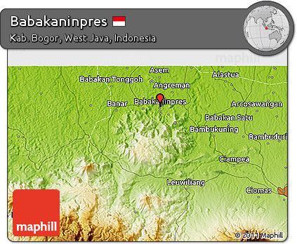 Physical 3D Map of Babakaninpres