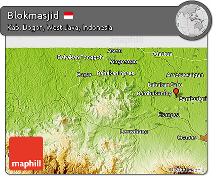 Physical 3D Map of Blokmasjid