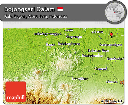 Physical 3D Map of Bojongsari Dalam